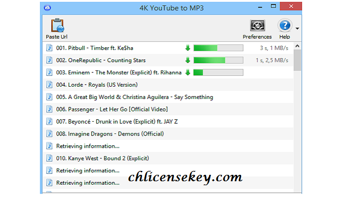 4K YouTube to MP3 License Key