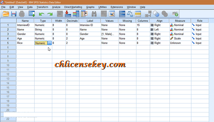 License key for IBM SPSS Statistics